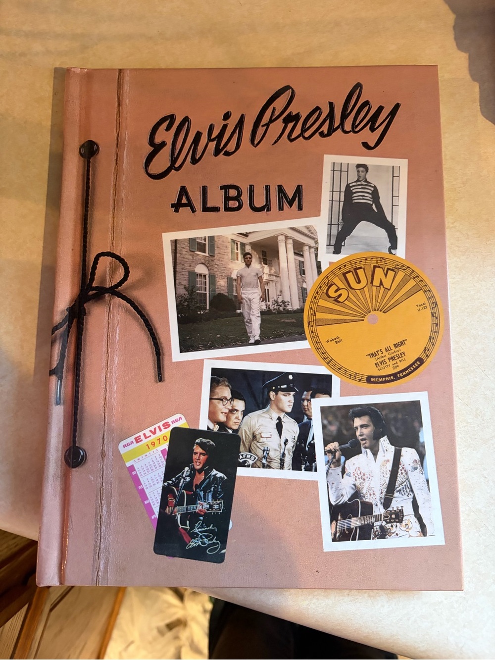 Elvis Presley Album Hardcover Photo Book - Pink Cover